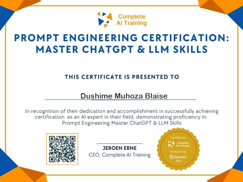 Prompt Engineering Certificate